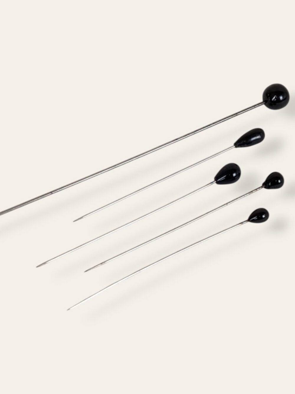 Vintage Set of 5 Dark Stick Pins
